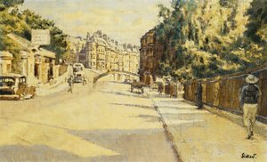 London Street, Bath, olhando para Walcot, c.1939 de Walter Richard Sickert
