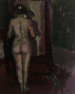 Nude at Mirror, Sally, c.1907-09 (óleo sobre tela)