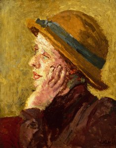 Retrato de uma senhora (óleo sobre tela) de Walter Richard Sickert