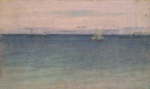 Paisagem marítima (óleo sobre tela) de Walter Richard Sickert