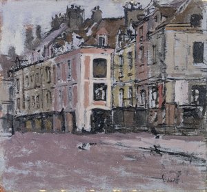 As Arcadas Antigas, Dieppe; As Arcadas Antigas, Dieppe, c.1898-1900 de Walter Richard Sickert