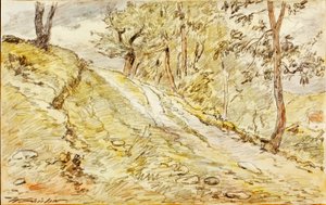 Esboço de paisagem de Walter Shirlaw