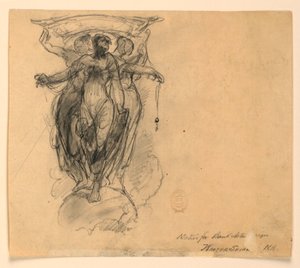 Motivo para Design de Nota Bancária de Walter Shirlaw
