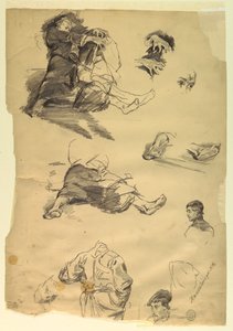 Estudos de Figuras para uma Representação Histórica de Walter Shirlaw