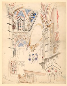 Estudo da Catedral de Siena de Walter Shirlaw