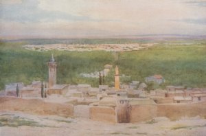 Damasco de Salahiyeh: Pôr do sol sobre a cidade de Walter Spencer Stanhope Tyrwhitt