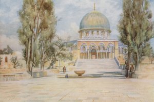 Cúpula da Rocha da Mesquita de El Aksa, Jerusalém de Walter Spencer Stanhope Tyrwhitt