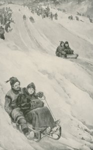 Um tobogã-inclinação no Canadá de Walter Stanley Paget