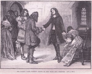 Sir Henry Vane se despede de sua esposa e amigos de Walter Stanley Paget