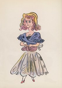 Figuras de livros infantis: Cinderela (litografia a cores) de Walter Trier