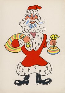 Um dos "Crazy People" de Walter Trier (litografia a cores) de Walter Trier