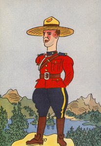 Os fatos loucos de Walter Trier: Canadá (litografia a cores) de Walter Trier