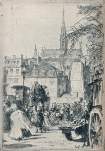 Place St. Michel, Paris, c1913 de Walter Zeising