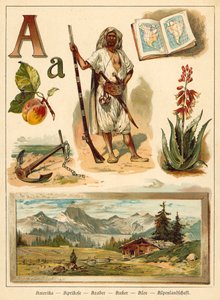 Letra A (chromolitho) de Walter Zweigle