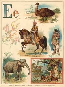 Letra E (chromolitho)