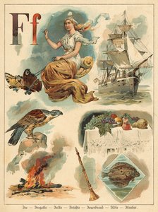 Letra F (chromolitho)