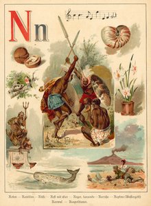 Letra N (chromolitho)