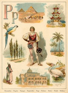 Carta P (chromolitho) de Walter Zweigle