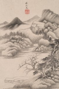 Paisagem no Estilo de Vários Velhos Mestres: Paisagem após Dong Yuan (ativo 934