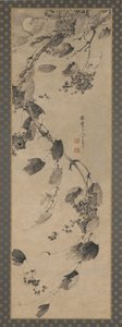 A videira ao vento e ao luar, dinastia Ming, 1368-1644. de Wang Liangchen