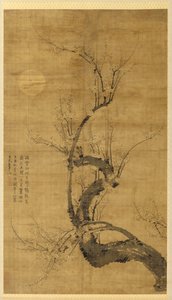 Um Prunus ao luar de Wang Mian