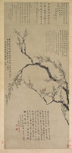 Ameixas em flor de Wang Shishen