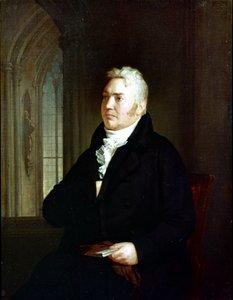 Retrato de Samuel Taylor Coleridge (1772 - 1834). Pintura atribuída a Washington Allston (1779 - 1843)