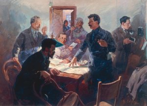 Os líderes da Revolução de Outubro de Wassili Semjonowitsch Swarog