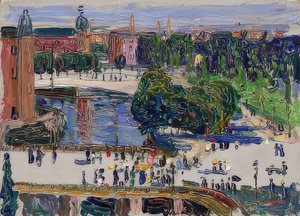 Amsterdam - vista da janela. 1904 de Wassily Kandinsky