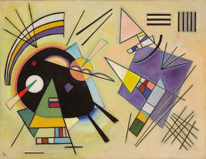 Preto e violeta; Preto e roxo de Wassily Kandinsky