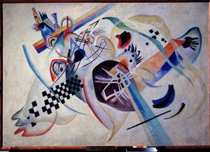 ""Composição N. 224. No Branco"" Pintura de Vassily Kandinsky (ou Wassily Kandinsky ou Kandinskyj de Wassily Kandinsky