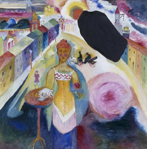 Senhora em Moscovo de Wassily Kandinsky