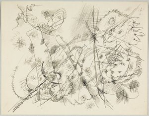 Desenho para uma gravura de Wassily Kandinsky