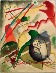 Design para imagem com borda branca de Wassily Kandinsky