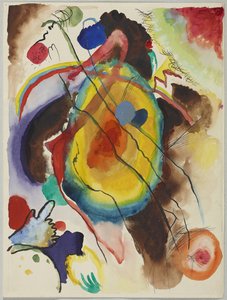 Design para um mural para Edwin R. Campbell de Wassily Kandinsky