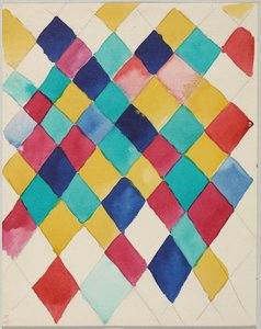 Estudo das cores com diamantes de Wassily Kandinsky