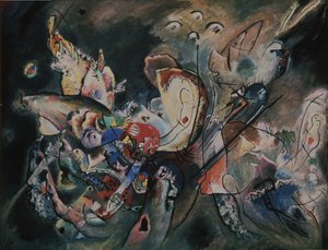Sombrio. Composição Nr. 221, 1917 de Wassily Kandinsky