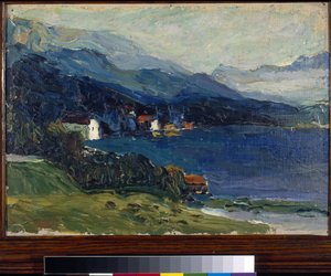 "Lac Kochel" Peinture de Vassily Kandinsky (ou Wassily Kandinski ou Kandinskij de Wassily Kandinsky