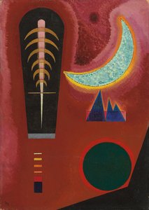 Vagamente em vermelho; Loses im Rot de Wassily Kandinsky