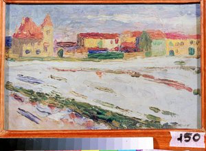 Munique (Allemagne) (Munique). Peinture de Vassily Kandinsky (ou Wassily Kandinski ou Kandinskij) de Wassily Kandinsky