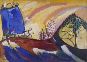 Pintura com Troika, 18 de janeiro de 1911 de Wassily Kandinsky