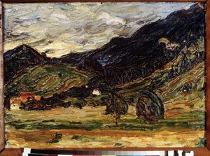 Pintura "Paisagem" de Vassily Kandinsky (ou Wassily Kandinski ou Kandinskij) de Wassily Kandinsky