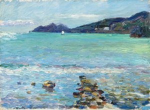 Rapallo, vista de Portofino. Por volta de 1906