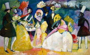 Sociedade de rock Hoop. 1909 de Wassily Kandinsky