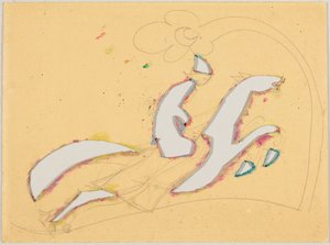 Schablone mit Reiter de Wassily Kandinsky