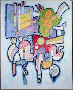 Simple Complexity 1939 (óleo sobre tela) de Wassily Kandinsky