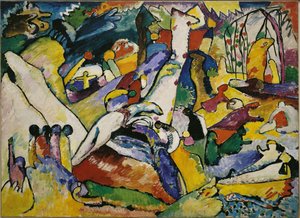 Esboço para Composição II, 1909-1910. de Wassily Kandinsky
