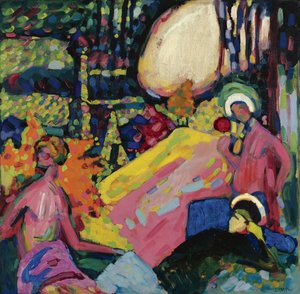 Sua Pintura "Branca" de Vassily Kandinsky (ou Wassily Kandinski ou Kandinskij de Wassily Kandinsky