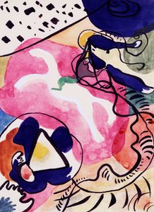 Estudo para o Cavaleiro Azul de Wassily Kandinsky