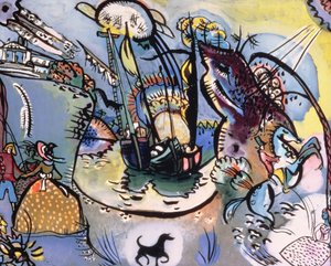O porto, 1916 de Wassily Kandinsky